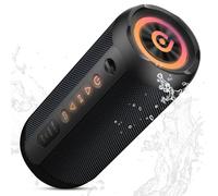 taopodo Portable Bluetooth Speaker with 25W Stereo Sound, 24H Playtime, 3 EQ Mode & 8 RGB lights Wireless Speaker, IPX7 Waterproof, TWS Wireless Pairing, Valentine's Gifts for Him