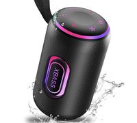 taopodo Portable Bluetooth Speaker with True 30W Stereo Sound, Enhanced BASS 3.0 and 3 RGB lights, IPX7 Waterproof, 24H Playtime, TWS Wireless Pairing, Outdoor Wireless Speaker for Home and Hiking