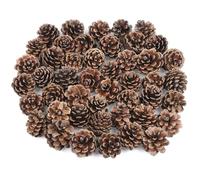TaoQ C 50 PCS Small Pine Cones Christmas Pinecones Decor Natural Mini Pine Cones Bulk for Christmas Tree Wedding Home Party Vase Fillers DIY Crafts Ornaments