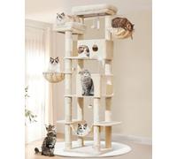 Taoqimiao Tall Cat Tree, 193cm Large Cat Tree for Indoor Cats Cat Tower
