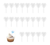 TAORANJU 4ML Plastic Pipette Dropper, 50 Pcs Heart Shape Mini Pipettes Disposable Transfer Liquid Dropper Pipettes Squeeze Liquid Droppers for Dessert Cupcake Ice Cream Waffles