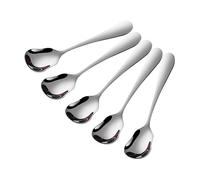 TAORANJU Coffee Teaspoons, 5 Pcs Stainless Steel Coffee Spoons Ice Cream Spoons Dessert Spoons Tea Spoons, Creative Tableware for Milk Shake Latte Yogurt Cake Pudding