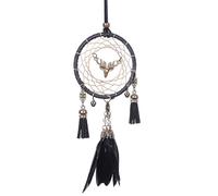 TAORANJU Dream Catcher, Girls Bedroom Accessories Car Hanging Decorations Handmade Feather Deer Head Bronze Bell Dreamcatcher Boho Woven Art Ornament for Home Decor and Gift