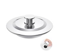TAORANJU Universal Bath Plug, 42-44 mm Stainless Steel Bathtub Drain Stopper Sink Plug Replacement, Silicone Seal Corrosion-Resistant Bath Plugs for Bathroom and Kitchen