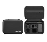 Taoricen Portable Storage Bag for DJI Action 6, Hard-Shell PU Case with Shoulder Strap + Lens Cap, Action Camera Protective Accessories