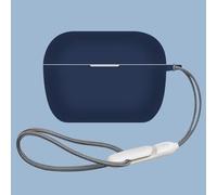 Taoricen Silicone Case for Sennheiser ACCENTUM Clip, Full-Cover Dustproof Protective Case with Hook + Lanyard (Blue)