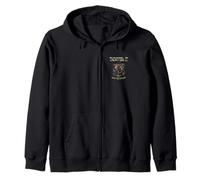 Taormina Italy Seas the Moment Classic Sea Serpent Design Zip Hoodie