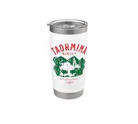 Taormina Sicily Italy Souvenir Distressed Design Stainless Steel Insulated Tumbler