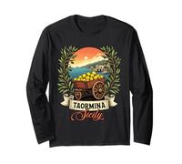 Taormina Sicily Souvenir Sicilian Italian Lemon Long Sleeve T-Shirt