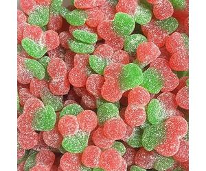 TAOS Fizzy Cherry Vegan Gummy Pick & Mix Sweets Kingsway 500g (Twin Cherries)