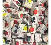 TAOS Fruit Flavour Caramels Vegan Soft Chewy Chews Pick & Mix Sweets Kingsway 500g (Fruit - Strawberry Orange Lemon Blackcurrant Flavours - Individually Wrapped)