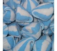 TAOS Marshmallow Ice Cream Whips Pick & Mix Sweets Gift Pouch 250g (Blue Raspberry)