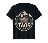 Taos New Mexico Classic Log Cabin Memento T-Shirt