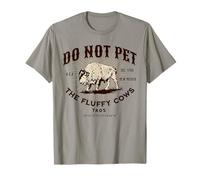 Taos New Mexico Do Not Pet The Fluffy Cows Funny Bison T-Shirt