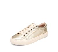 Taos Plim Soul Lux Women's Sneaker - Soft Premium Leather Lace Up Sneakers with All Day Walking Comfort and Support, Gold, 7 UK