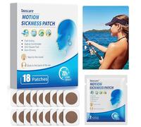 Taoscare Motion Sickness Patches& Sea Sickness Bands for Relief of Nausea and Vertigo for Adults & Kids from Travel of Car/Ship/Airplane/Transport Movement