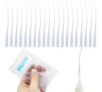 TAOSHENG Glue Bottle Drip Tips, Plastic Micro-Tips Extender Precision Applicator for Lab Dispensing Adhesive Dispensers Crafting, White 20 Pack