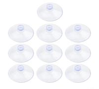 Taotalhomy 10 Pack Transparent Suction Cups for Hanging for Kitchen and Bathroom Wall Hooks On Glass Casement Surfaces, Removable and Space Saving(35mm)