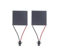 Taotalhomy Semiconductor Stove Fan Module 2PCS 40x40mm Silver | Withstands 200-250C extreme heat, reliable performance, 40mm size, for ideal for wood stoves, fireplace repair