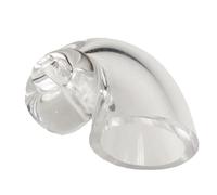 Taoxekoro 1pcs Crab House Clear Glass Conch Shells for Hermit Crab Fish Tank Ornaments Spiral Shells Art Hermit Crab Supplies Decor