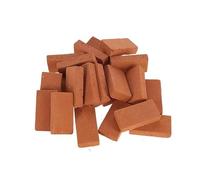 Taoxekoro 40pcs red Brick Mini Bricks Aquarium Decor Stone Rockery Landscaping Fish Tank Decor Base for Water and Land Tank Turtle Tank Landscape