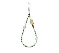 Taoxekoro Lucky Cat Phone Strap, 7-Color Pearl Wrist Lanyard for Women, Anti-Lost Universal Phone Chain for iPhone Android, Portable Fashion Accessory