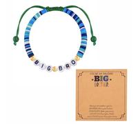 TAOYINGSHOP Big Brother Gifts for Boys and Men - Adjustable Big Brother Bracelet with Greeting Card,Bond Between Friends,Sliding Knot Fit 19-23 cm,Birthday Gift from Younger Siblings,Everyday Wear