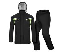 Taoyoule Men’s Waterproof Rain Jacket and Trousers Rain Suits Set Cycling Hooded Raincoats Rain Gear Work Wear for Motor Riding