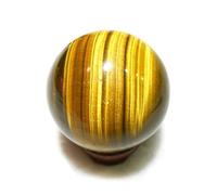 TAOYUN 20mm Natural Yellow Tiger Eye Sphere Ball Jasper Quartz Ball Crystal Sphere Minerals Healing Crystal Stone Gemstone Home Decoration Ornaments Gifts