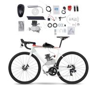 Taozhiyy 100cc Bicycle Engine Kit 2-Stroke Motor Conversion Kit for 26"-28" Bikes, Converts Bike to Motorized Bike, 28mph Max Speed Petrol Gas Motor Engine Kit Full Set