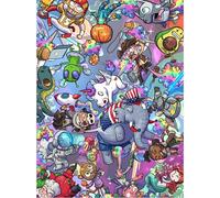 TAOZI&LIZHI The Original 1000 Piece Puzzle, Fart-Tastic Rainbow Universe, No Dust Leisure Animal Puzzle, Colorful Funny Art Puzzle for Adults Painting, Perfect Gag Gift, 20 x 27 inches