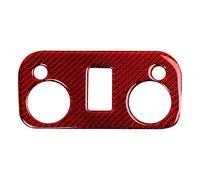 TaoZong Car Interior Decorative Sticker for Ford Mustang 2015-2021, Gear Panel, CD Panel, Car Central Console Water Cup Cover, Air Vent Sticker,A-Red