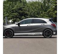 TaoZong Car Side Door Skirt Sticker for Benz AMG A C Class W177 W205 W203 W204,Car Side Stylish Stickers Body Decor Graphics Decals Auto Accessories,B-White