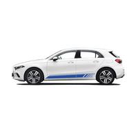 TaoZong Car Side Door Skirt Sticker for Mercedes Benz Classe A W177 Hatchback A45 AMG A35,Car Side Stylish Stickers Body Decor Graphics Decals Auto Accessories,D-Blue