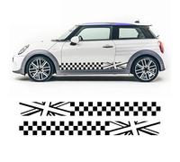 TaoZong Car Side Door Skirt Sticker for Mini Cooper S One JCW R50 R52 R53 R56 R57 F55 F56 F57,Car Side Stylish Stickers Body Decor Graphics Decals Auto Accessories,A-Black