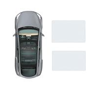 TaoZong Car Sunroof Sun Shade Breathable Mesh for Volvo 2025 EX30,Sunroof Sunshade Roof Sunscreen Heat Insulation Windscreen Sun Shade,A-Gray white regular style