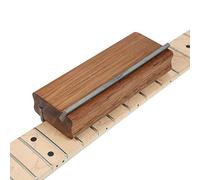 TAOZUA Guitar Fret Beveling File for Fret End Dressing, Hard Merbau Made Guitar Fret Crowning End Bevel File 35/90 Degree Luthier File Too