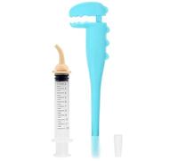 TAOZUA Pet Pill Dispenser, Pet Piller Gun Oral Tablet Capsule,Silicone Syringes for Cats, Dogs and Small Animals (Blue-Pusher+Syringe)