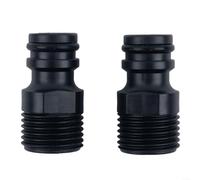 Tap Adapter, 2pcs 1/2" for bsp Threaded Nipple for Garden Water Hose Quick Pipe Connector Shower Angle Valve Fitting