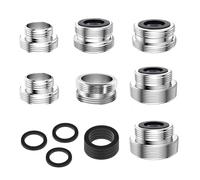 Tap Adapter for Kitchen Sink,7 Pcs Faucet Adapter Kit Hose Tap Connectors Kitchen Sink Tap Filter Faucet Aerator for Connecting Garden Hose Sink Sprayers Water Filters (16-28mm)