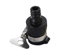 Tap Adapter, Tap Connector, Easy to Install Compact Design of Dishwasher Compatible Stainless Steel Durable, Hardware Tool for Household Washing Machines, Kitchen Garden, Farmers