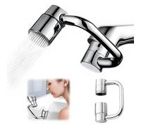 Tap Aerator, 2025 New Kitchen Tap Spray Head, Faucet Extender for Kitchen Sink, Swivel Robotic Arm, 2 Spray Modes Splashproof Adapter, Solid Brass Universal Fit (1 pcs)