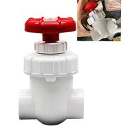 tap Angle Valve, Ball Valve,Water Switch, FA 1pcs 20/25/32/40/50/63mm UPVC Gate, PVC Diaphragm Globe, (Color : White, Size 50mm(DN40))(Bianco,20mm(DN15))