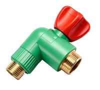 Tap Angle Valve - Leak-proof Safety Socket, Bathroom Shut-off Spherical Core Direct Fully Open High Flow Shutdown, Pressure Reducing Body I