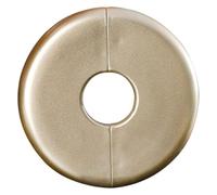 Tap Base Plate,2Pcs Plastic Wall Hole Duct Cover Shower Angle Valve Pipe Plug Decoration Cover Snap-on Plate Kitchen Faucet Accessories(Gold 26mm)