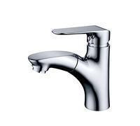Tap，Bathroom Water Tap ，Cold and Hot Water Tap Bathroom Mixer taps with Pull Out Spray Retractable Hot and Cold Water Sink Taps Full Copper Single Handle Basin Mixer Faucet Lavatory Vanity B