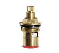Tap Cartridge 20 Gears Ceramic Disc Cartridge Valve Brass Replacement Tap Valves for for Bathroom Kitchen Mixer Tap (A-Type Single Thread)