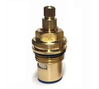 Tap Cartridge Compatible BS5412 CD XZ 20 Single Anti-clockwise Open Valve B&Q Wickes Swirl Cooke Lewis (1/2" Basin Size Threaded Collar Version)