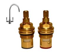 Tap Cartridge Valve Pair for Franke Eiger, Eiger U Spout SP3561 133.0438.152C 133.0438.152H Hot Cold