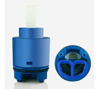 Tap Cartridges Replacement 25/30/35/40mm, Ceramic Disc Cartridge Valve for Single Handle Monobloc Bathroom Or Kitchen Mixer Taps,G-40mm